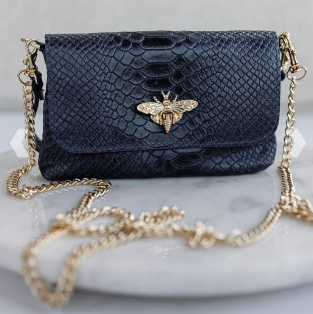 GERMAN FUENTES bijou bee bag in black